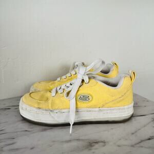 Vintage Skechers Deadstock Yellow Canvas Sneakers Women’s Size 8